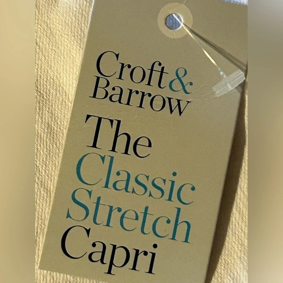 CROFT & BARROW  Stretch Capri White 14 NWT - Picture 5 of 8